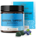 Herbamama Adrenal Support Gummies - Pure Adrenal Complex Supplement For Women With Ashwagandha Root Rhodiola Rosea & Magnesium - Vegan Non-Gmo - 60 Pectin-Based Blueberry-Flavored Chews