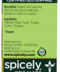 SPICELY Organic Salt Taco Seasoning 0.45 OZ