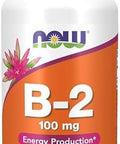Now Foods Supplements Vitamin B2 (Riboflavin) 100 Mg Energy Production 100 Veg Capsules