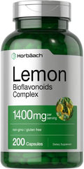 Horbaach Lemon Bioflavonoids Supplement 200 Capsules 1400 Mg