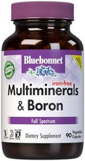 Bluebonnet Multi Minerals Plus Boron No Iron Vegetarian Capsules 180 Count