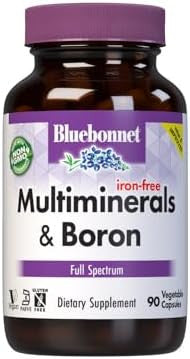 Bluebonnet Multi Minerals Plus Boron No Iron Vegetarian Capsules 180 Count