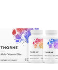 Thorne - Multi-Vitamin Elite - Daily Nutritional Supplement - Two Formulas Support Cellular Energy Production Restful Sleep & More - Third-Party Certified - Gluten Dairy & Soy-Free 180 Capsules