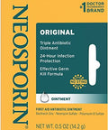 Neosporin Original First Aid Antibiotic Ointment With Bacitracin Zinc For 24-Hour Protection Wound Care Treatment And The Scar Appearance Minimizer For Minor Cuts Scrapes And Burns 5 Oz (Pack Of 6)