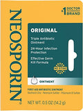 Neosporin Original First Aid Antibiotic Ointment With Bacitracin Zinc For 24-Hour Protection Wound Care Treatment And The Scar Appearance Minimizer For Minor Cuts Scrapes And Burns 5 Oz (Pack Of 6)