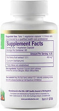 Paradise Herbs Goji Extract Vital Essence Herb Skin Eyes Body Support Vegan Gluten Non Gmo 60 Count Vegetarian Capsules
