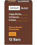 RXBAR Protein Bars, Protein Snack, Snack Bars, Peanut Butter Chocolate, 22oz Box (12 Count)