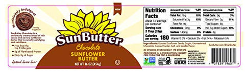 SunButter Chocolate Sunflower Seed Butter 16 oz (6 Pack of 6) Nut Free Spread with 7g PlantBased Protein Roasted Rich & Savory Flavor Smooth Texture Vegan Kosher & NonGMO