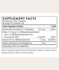 Thorne - Methyl-Guard - Supports Methylation For Healthy Heart Blood Vessels Brain & Bones - Vitamins B6 & B12 Folate (5-Mthf) & Betaine - Gluten Dairy & Soy-Free 180 Capsules