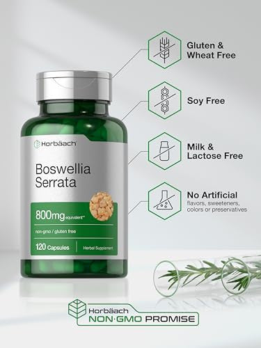 Horbaach Boswellia Serrata Extract Capsules 120 Count