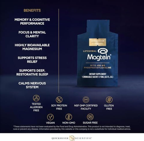Quicksilver Scientific Liposomal Magtein Sachets