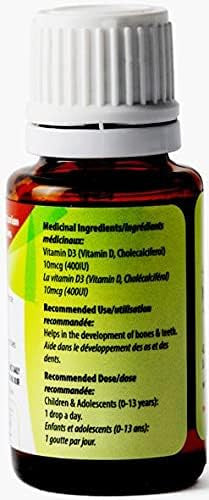 Vitamin D Drops 15 ML - 500 Drops Support Immune System Helps in Development & Maintenance of Bones and Teeths For Adults & Kids