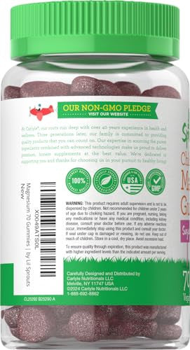 Lil' Sprouts Children's Magnesium Gummies 70 Count