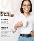 Wellneum Mushroom Coffee - French Roast Style Instant Coffee + Lion S Mane 900Mg For Focus + Reishi Chaga & Turkey Tail - 10-In-1 Mushrooms Fruiting Body Adaptogen Blend Sugar Free 35 Servings
