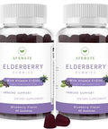 Afxmate Sambucus Elderberry Gummies Black Elderberry With Zinc And Vitamin C For Adults Sugar Free Kids Immune Support* Supplement Gummies (2 Pack)