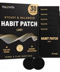 Tolevita Antismoke Habit Patch Light Botanical Daily Control Patches Essential Oil Habit Support Patch For Everyday Routine Easy Daily Application 30 Pcs