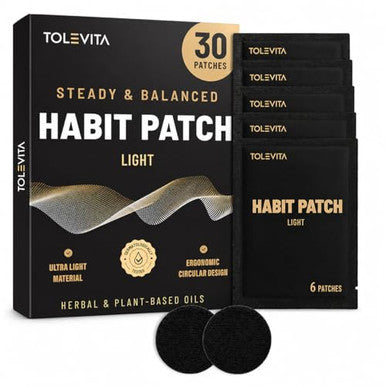 Tolevita Antismoke Habit Patch Light Botanical Daily Control Patches Essential Oil Habit Support Patch For Everyday Routine Easy Daily Application 30 Pcs