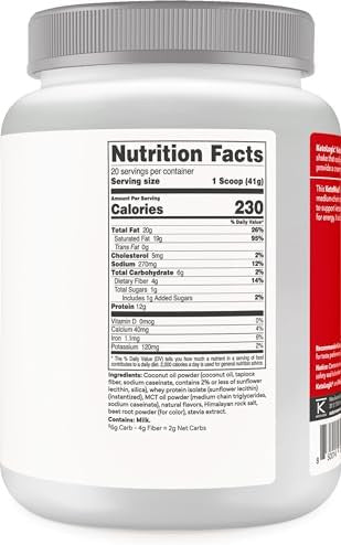 Ketologic Keto Meal Shake Powder For Optimal Results + Mct Oil + Grassfed Whey Perfectly Formulated Macros For Ketosis 20 Servings Chocolate