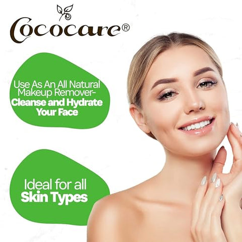 Cococare 100% Coconut Oil 7 Oz - Coconut Oil for Skin and Hair