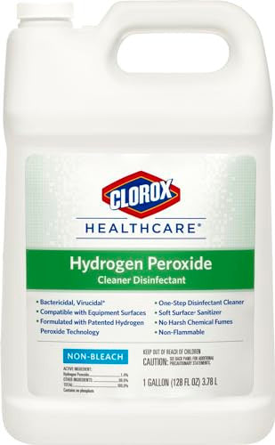 Clorox Healthcare Hydrogen Peroxide Cleaner Disinfectant Refill Bleach Free 128 Fluid Ounces (Package May Vary)