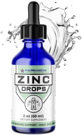 Fws Liquid Zinc Supplement - Zinc Drops - Immune Support For Adults And Kids - Organic, Non-Gmo, Vegan - 45Mg - Boost Your Immune System, Support Healthy Skin, And Promote Overall Wellness