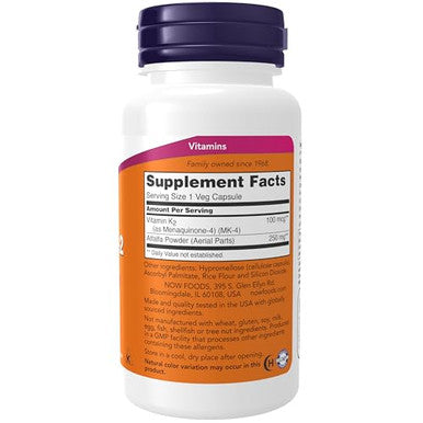Now Foods Vit K-2 Veg Capsules - 100 Count