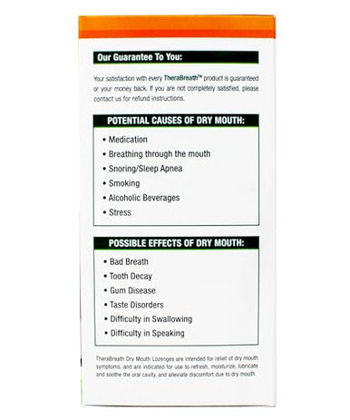 Therabreath Dry Mouth Lozenges Kit Mandarin Mint And Tart Berry Eachsugar Xylitol Formula Saliva Support Flavor Variety 100 Ct