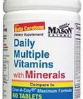 Mason Natural Daily Multiple Vitamins with Minerals - 24 Essential Vitamins and Minerals, All in One Multivitamin, Supports Overall Health, 60 Tablets