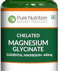 Pure Nutrition Magg Chelated Magnesium Glycinate 180 Tabs 440 Mg Elemental Magnesium Per Serving High Absorption Formula For Daily Wellness