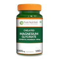 Pure Nutrition Magg - Chelated Magnesium Glycinate 180 Tabs 440 Mg Elemental Magnesium Per Serving High Absorption Formula For Daily Wellness