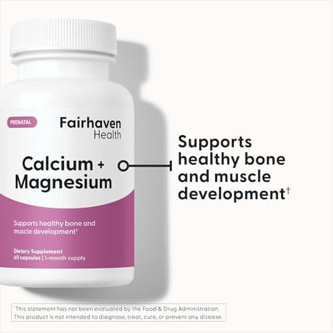 Fairhaven Health Peapod Calmag Calcium And Magnesium Supplement With Vitamin D3 For Pregnancy Baby And Female Health Gluten & Dairy Calmag Supplement 1 Month Supply