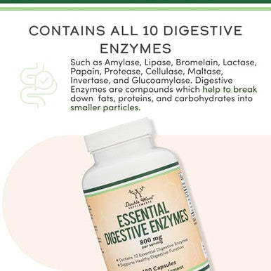 Double Wood Supplements Digestive Enzymes 800Mg
