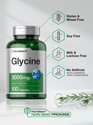 Horbaach Glycine Supplement 3000Mg