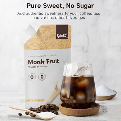 SPICEEL Value 3-Pack: Monk Fruit Allulose Blend Sugar Substitute | 3 x 1lb Bags | No Erythritol, Zero Net Carbs, Keto & Vegan Friendly | Perfect for Coffee, Baking & Cooking