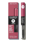 Revlon Liquid Lipstick With Clear Lip Gloss Colorstay Overtime Lipcolor Dual Ended With Vitamin E 005 Infinite Raspberry 0.07 Fl Oz