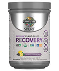 Garden Of Life Sport Organic Plant-Based Recovery Powder Muscle Recovery Supplement For Women & Men With Vitamins And Magnesium Non-Gmo Gluten-Free Blackberry Lemonade Flavor 30 Servings