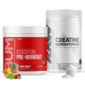 Raw Nutrition Creatine Monohydrate & Fruit Burst Pre-Workout Powder Bundle