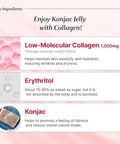 Bb Lab Collagen Konjac Jelly Pomegranate (10 Packs/52.9 Oz) 5 Calories Sugar Fish Collagen Peptide 1000 Mg Low Carb/Drinkable Zero Sugar Jelly Dessert Dietary Fiber Gluten