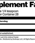 Terravita Red Vine Leaf (Vitis Vinifera) Powder (1 Oz, Zin: 511413)
