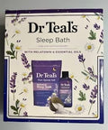 Dr. Teal'S Sleep Bath Epsom Salt & Foaming Bath With Melatonin & Essential Oils2 Piece Travel Set 11Oz. Bag Of Bath Salts & 3Oz Bottle Of Foam Bath (Melatonin)