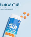 Natural Vitality Calm Magnesium Supplement AntiStress Gummies Vegan GlutenFree Orange Flavor 120 Gummies