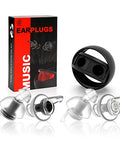 Lysian High Fidelity Ear Plugs For Concert- Ergonomic Fit Reusable Noise Reduction Earplugs For Musicians Motorcycle Music Festival Games Djs Drumline 2 Pairs Pack