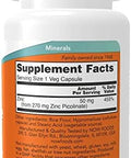Now Foods Zinc Picolinate 50Mg,120 Capsules (Pack Of 2)
