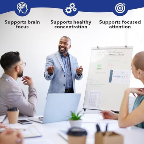 Lifeseasons Focusr Concentration Support Supplement All Ages Enhances Mental Performance & Focus Increases Attention Span Ltheanine Kava Kava Bacopa Vitamin B & More (60 Capsules)