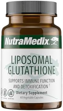 Nutramedix Liposomal Glutathione Supplement L Glutathione For Full Body Detox Cleanse And Immune Support Formulated For Optimal Absorption Soy Dairy And Gluten (60 Capsules)