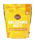 Wellsley Farms Salted & Dry Roasted Macadamia Nuts (1 Bag) Lightly Seasoned with Sea Salt 10 oz Resealable Bag Kosher KetoFriendly.
