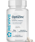 Revive Md Zinc Mineral Supplement For Men & Women - Supports Immunity & Cellular Health With 50Mg Optizinc - Antioxidant & Immune Support (60 Capsules 60 Servings)