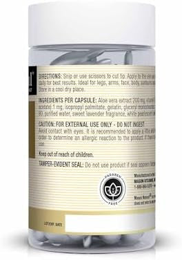 Mason Natural Aloe Vera & Vitamin E Body Cream Premium Skin Conditioning Formula Beauty Boosting Skin Care 60 Snipoff Caps