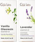 Gya Labs Vanilla Essential Oil For Skin & Lavender Essential Oil For Diffuser Set - Aromatherapy Grade Essential Oils Set - 2X0.34 Fl Oz - Gya Labs