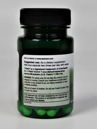 Swanson 7 Keto Dhea 100 Milligrams 30 Capsules
